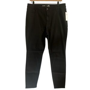 Old Navy Highrise Rockstar Super Skinny Black Jeans NWT Size 16